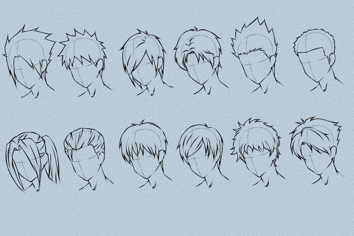 Anime Boy Hairstyles
 Anime Guy Hairstyles Drawing at GetDrawings