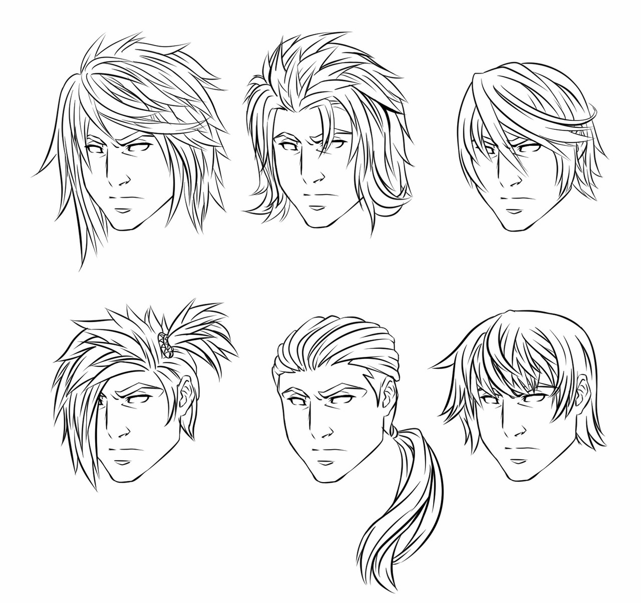 Anime Boy Hairstyles
 Anime Male Hairstyles by CrimsonCypher on DeviantArt
