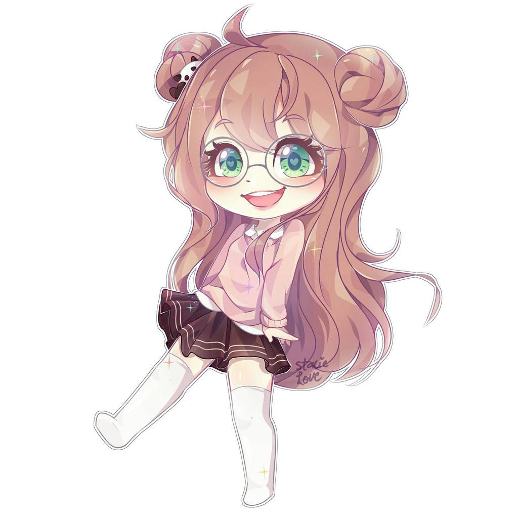Anime Buns Hairstyle
 chibi w buns by Stacie Love on DeviantArt