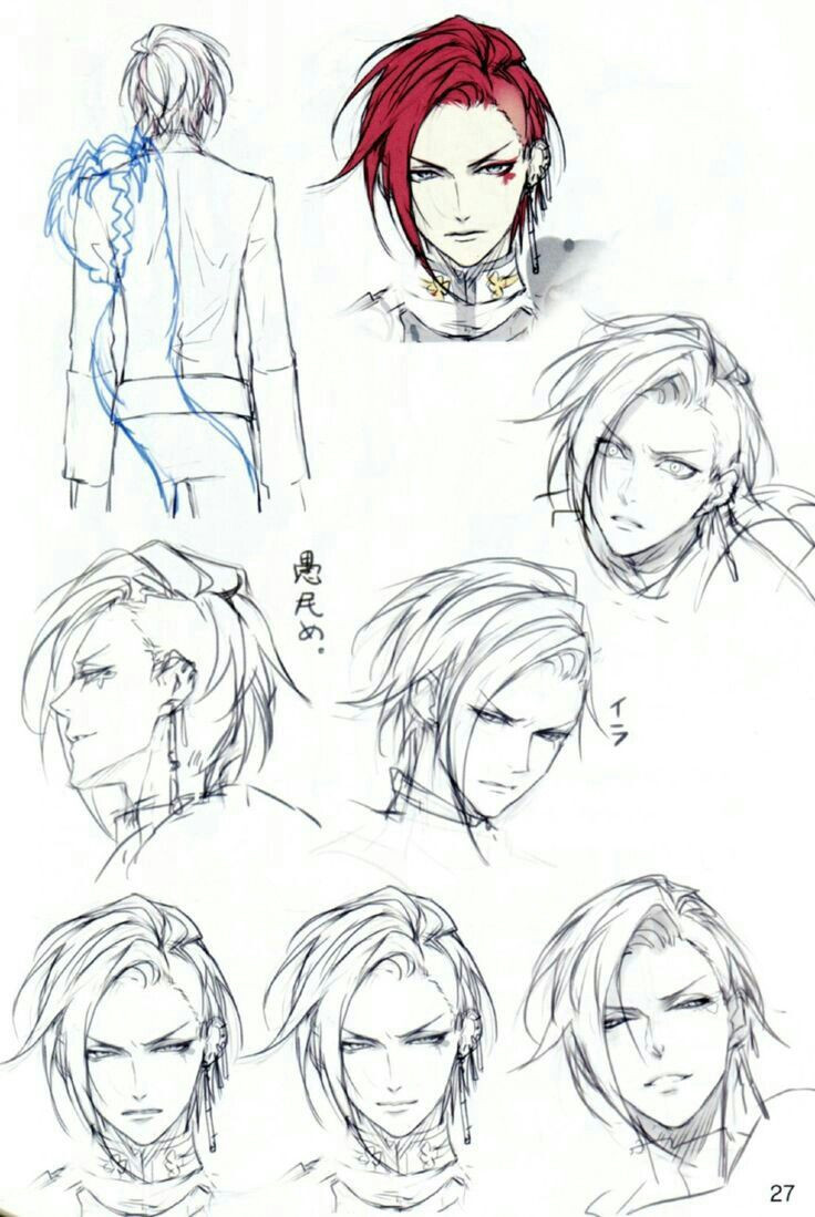 Anime Long Hairstyles Male
 Pin by Alexia Rodriguez on drawing practice reference