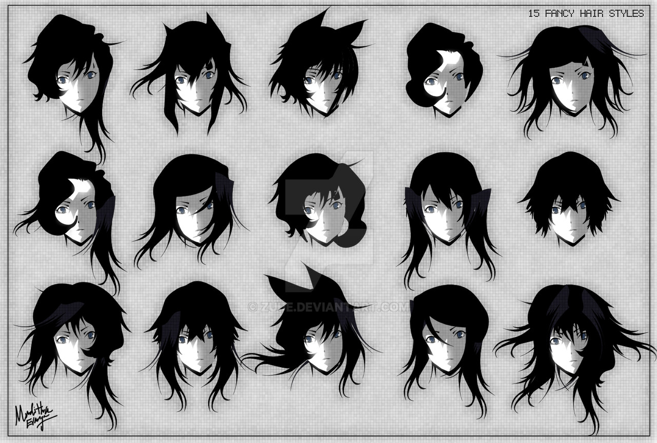 Anime Style Haircuts
 15 Fancy Anime Hair Styles by zuue on DeviantArt