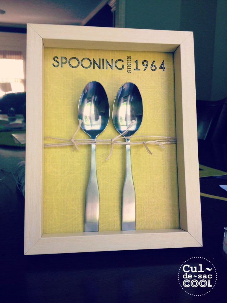 Anniversary Gift DIY
 DIY ‘Spooning’ Anniversary Wedding Valentine’s Day Gift