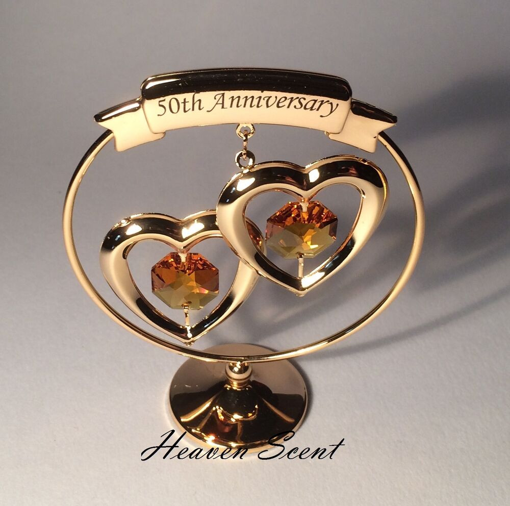 Anniversary Gift Ideas For Couple
 50th Golden Wedding Anniversary Gift Ideas Gold Plated