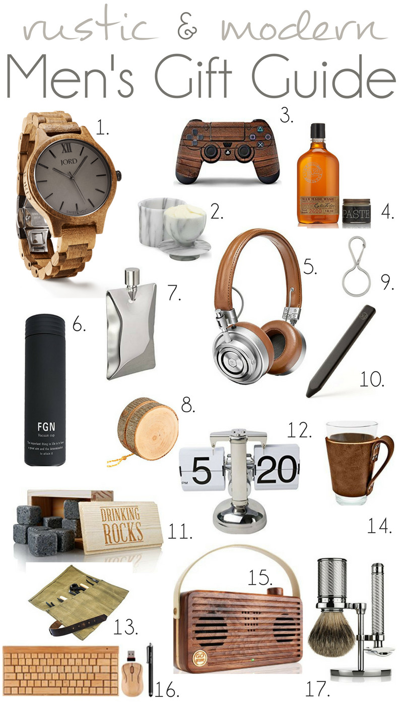 Anniversary Gift Ideas For Men
 2016 Rustic and Modern Men s Gift Guide