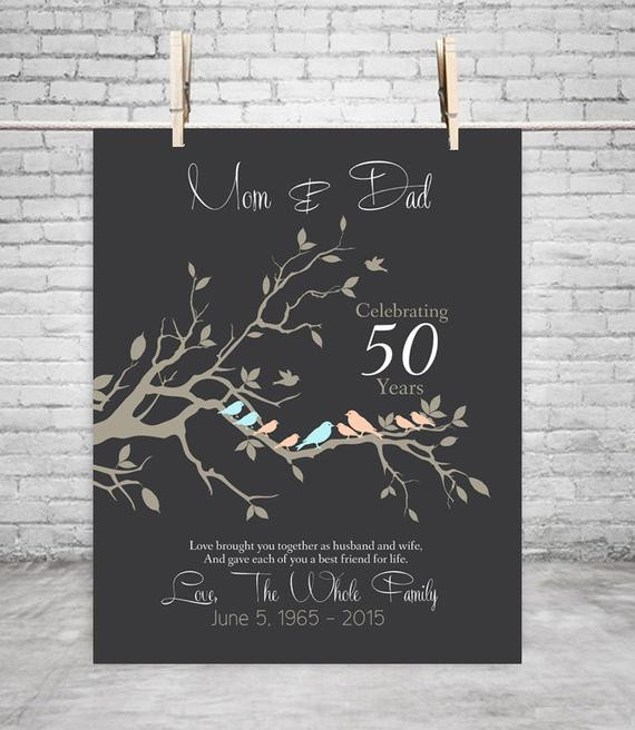 Anniversary Gifts From Kids
 50th Anniversary Gift Anniversary t for parents by