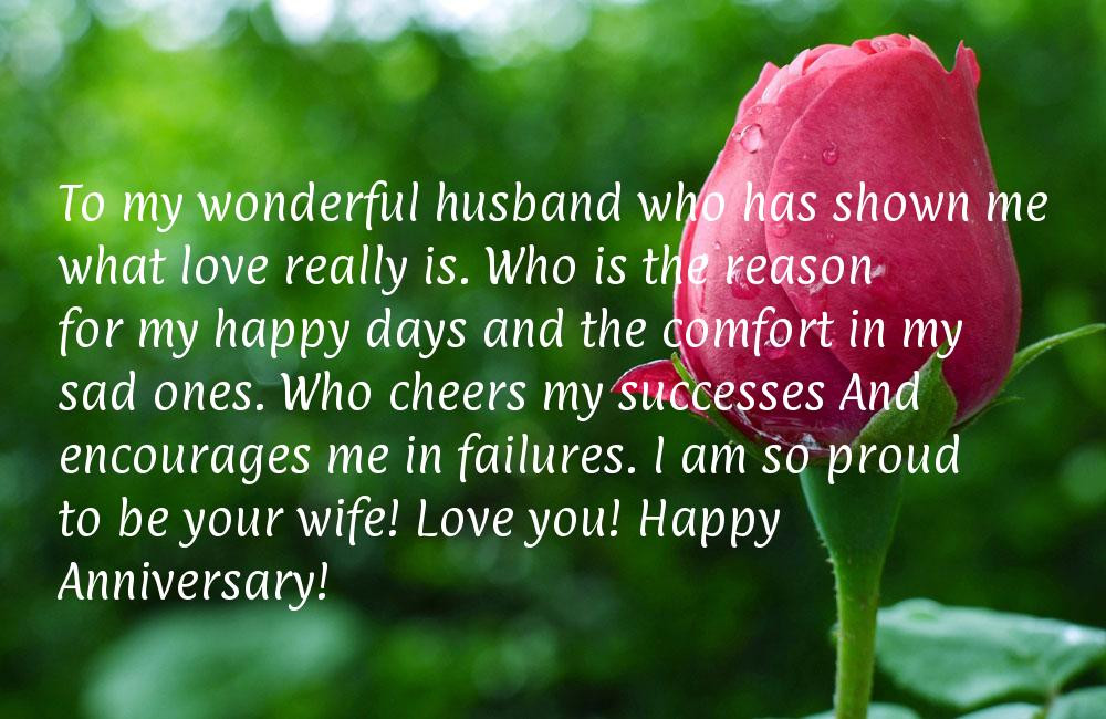 Anniversary Quotes For My Husband
 Happy Anniversary Message for Husband