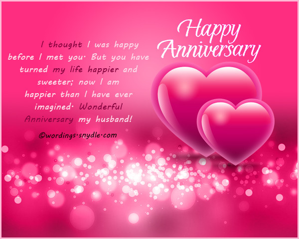 Anniversary Quotes For My Husband
 Wedding Anniversary Messages for Husband – Wordings and