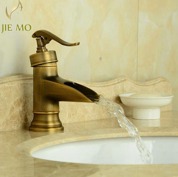 Antique Brass Finish Bathroom Faucets
 Free shipping Antique Brass Finish Faucet Bathroom Basin