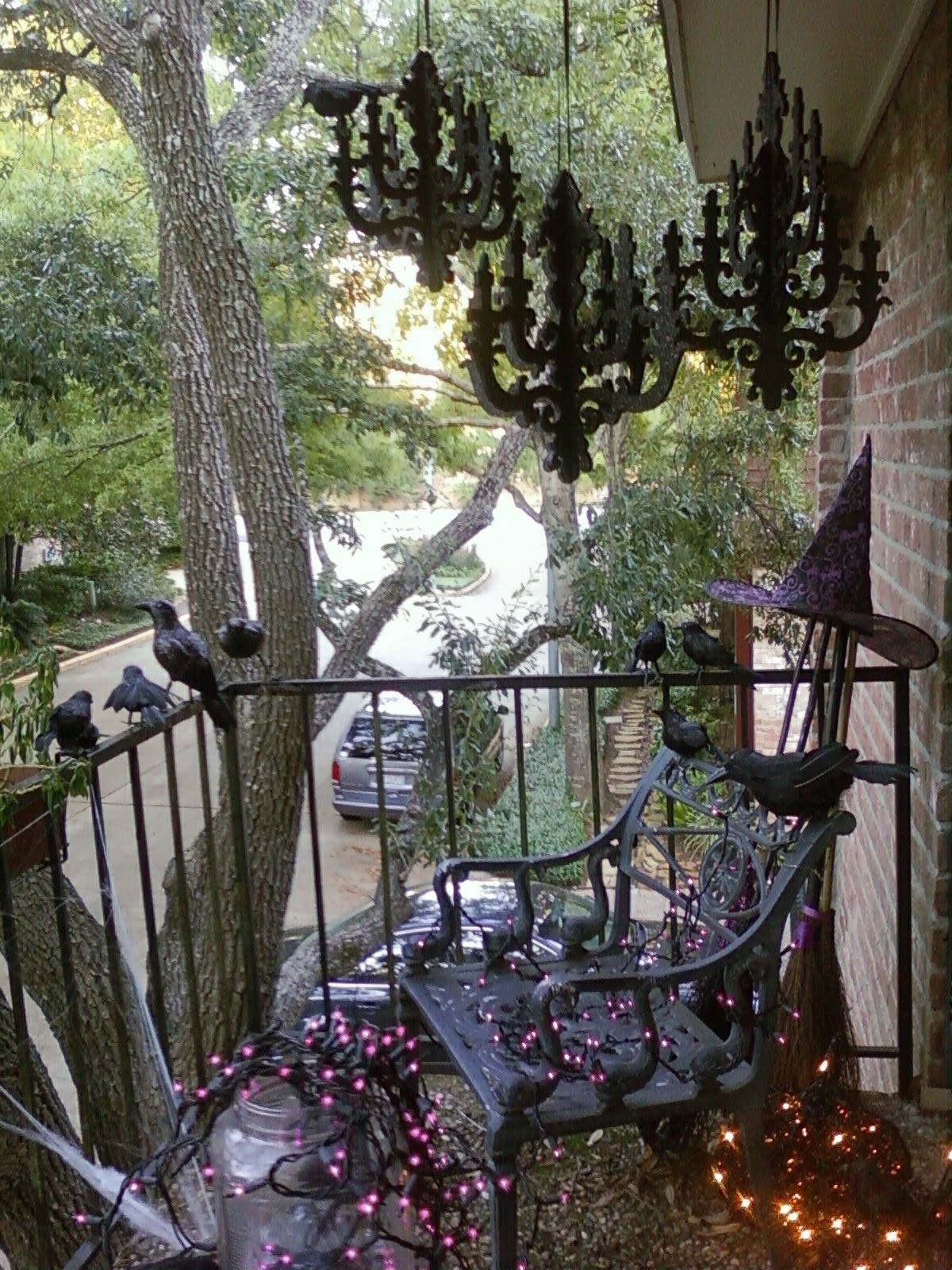 Apartment Balcony Halloween Decorations
 interior spaceLIFT iS Easy Halloween Decorating with