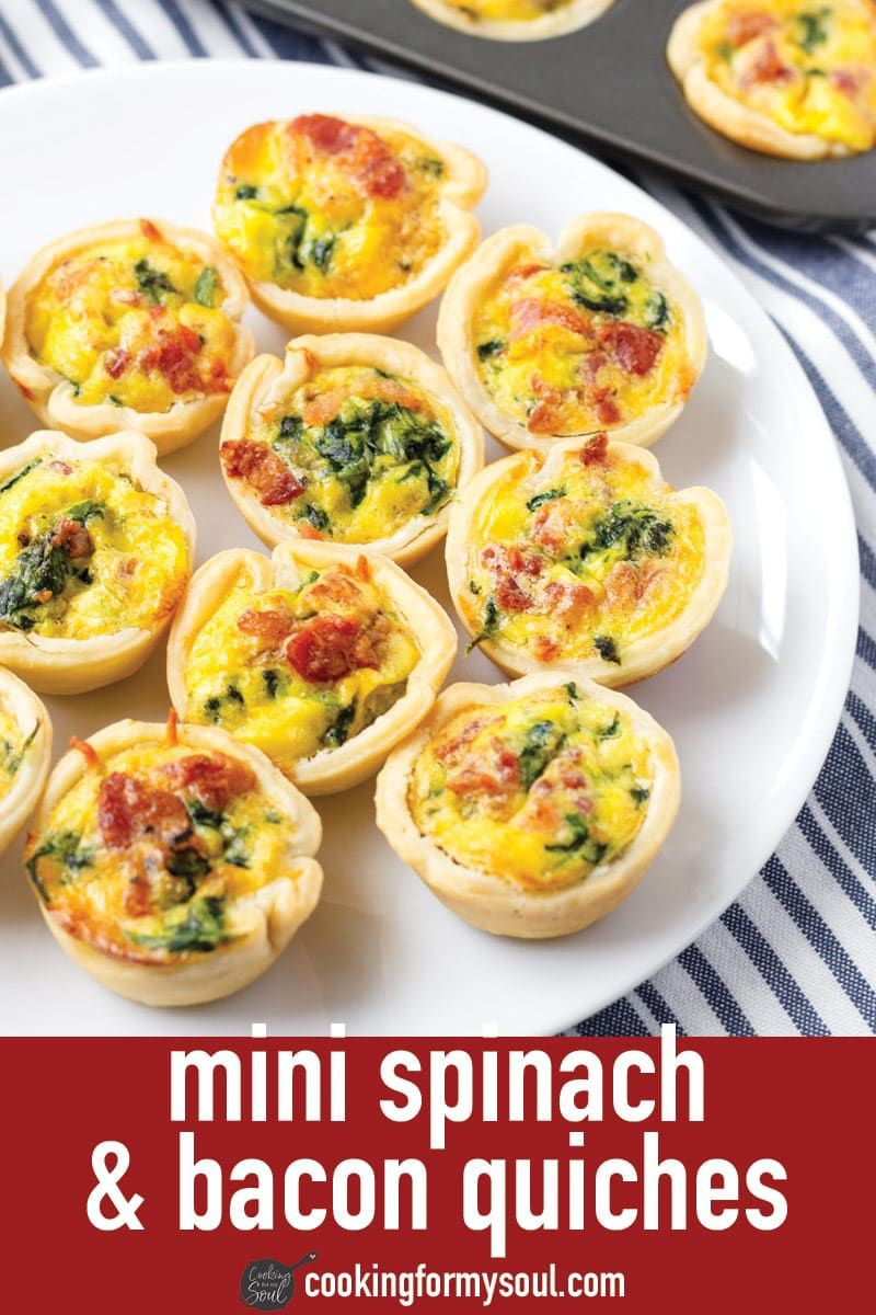 Appetizer Recipes Using Pie Crust
 Mini Spinach Quiches Recipe in 2020