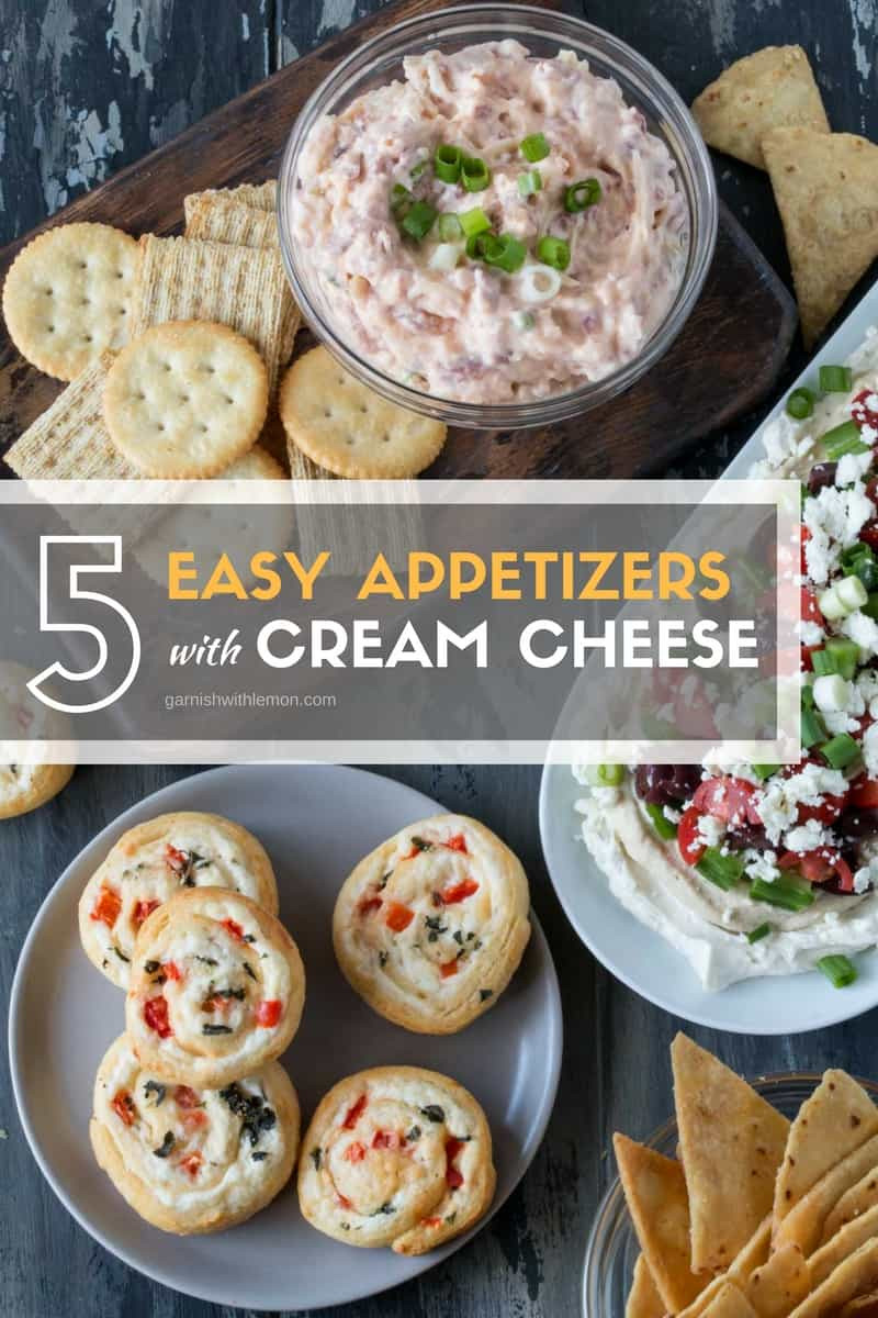 Appetizers With Cream Cheese
 5 Easy Cream Cheese Appetizers Garnish with Lemon