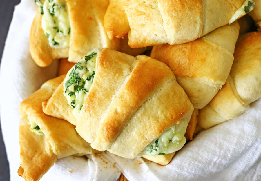 Appetizers With Crescent Rolls
 Cheesy Spinach Crescents Kleinworth & Co