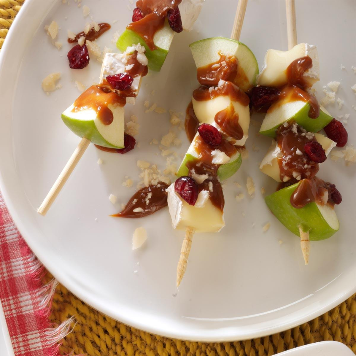 Apple Appetizer Recipes
 Caramel Apple and Brie Skewers Recipe