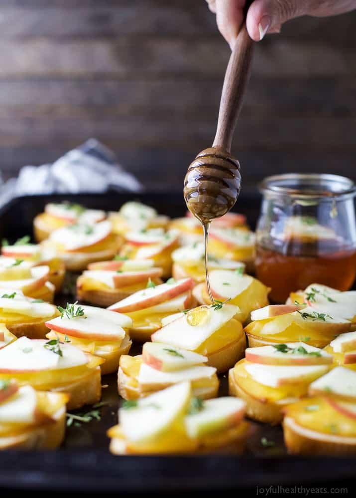 Apple Appetizer Recipes
 Smoked Gouda & Apple Crostini with Honey Drizzle
