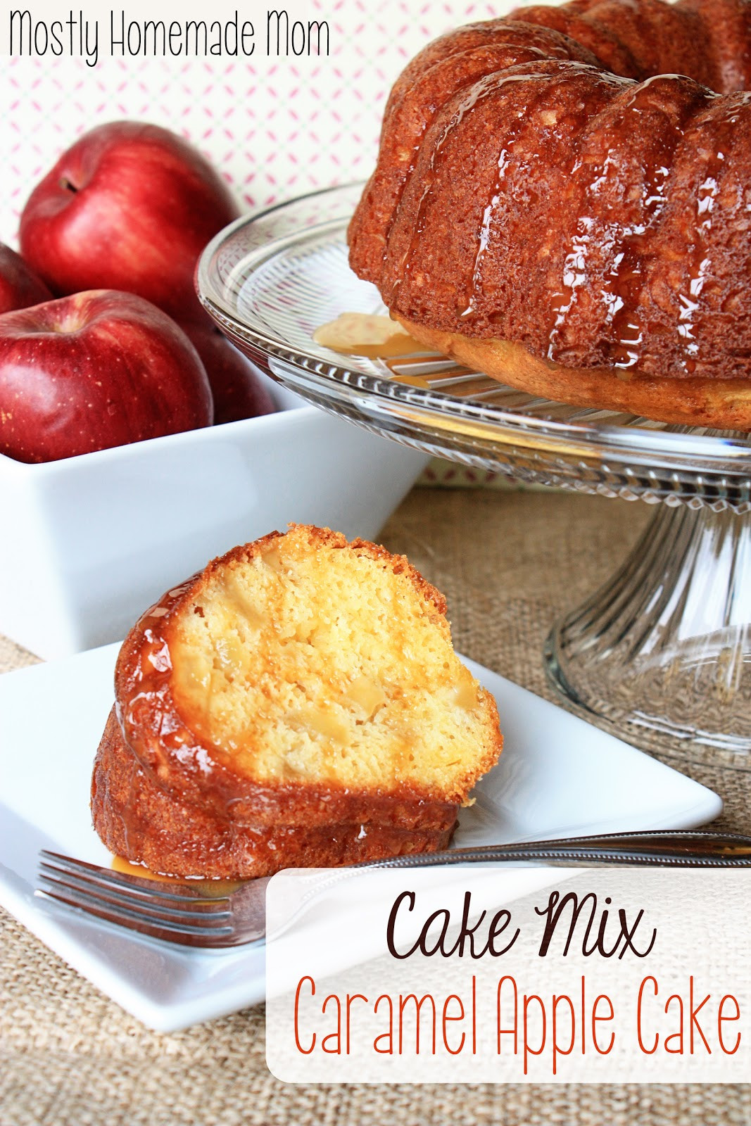 Apple Cake With Cake Mix
 Cake Mix Caramel Apple Cake Mostly Homemade Mom