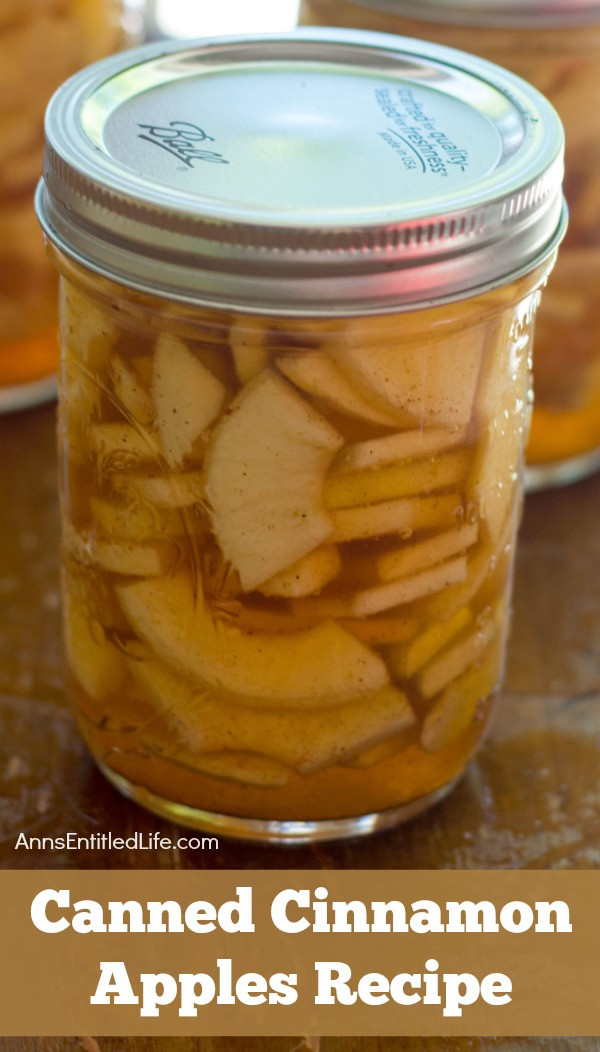 Apple Canning Recipes
 Canned Cinnamon Apples Recipe
