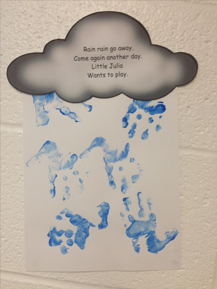 April Toddler Crafts
 April artwork for toddlers Use their handprints as rain