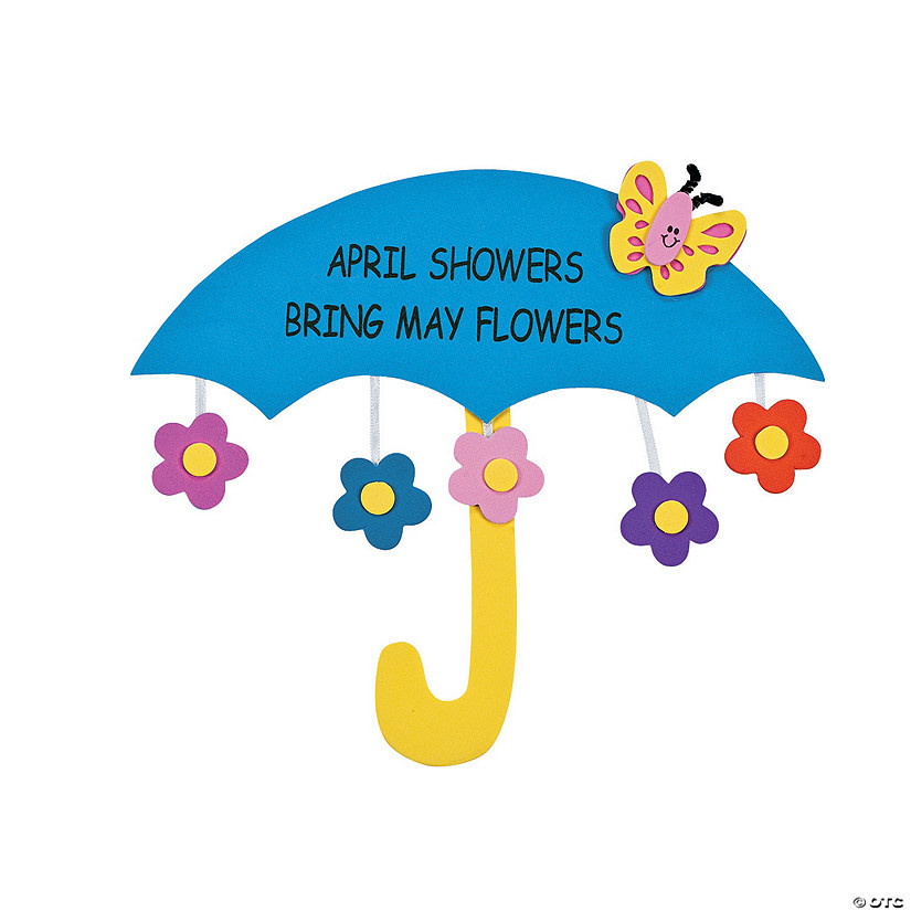 April Toddler Crafts
 April Showers Bring May Flowers Sign Craft Kit