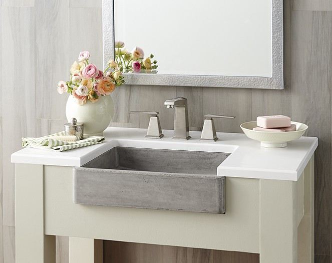 Apron Front Bathroom Sink
 Bathroom Design Trend Apron Front Sinks