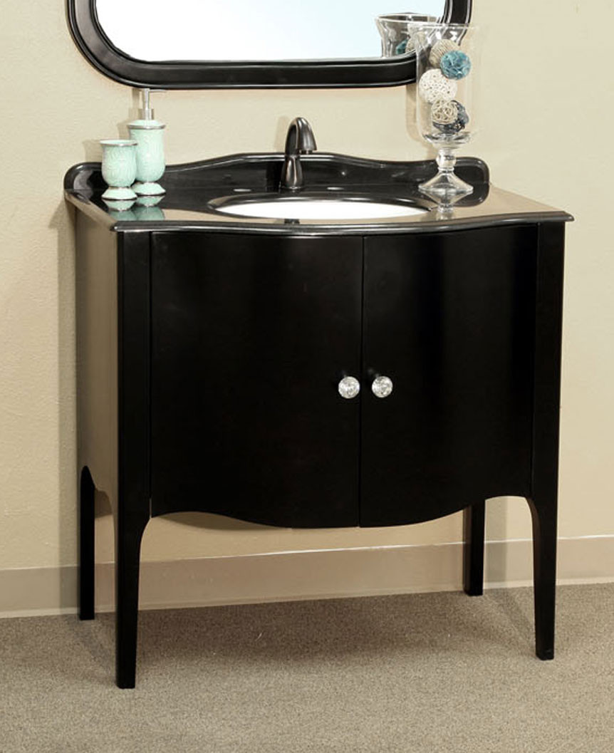 Apron Front Bathroom Sink
 36 6 Inch Single Sink Apron Front Vanity by Bellaterra