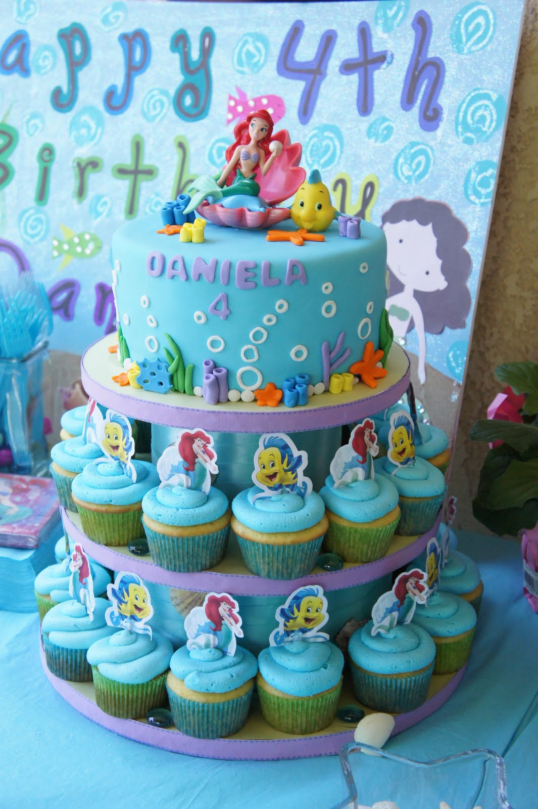 Ariel Birthday Cake
 Karina s Kakes The Little Mermaid Cake