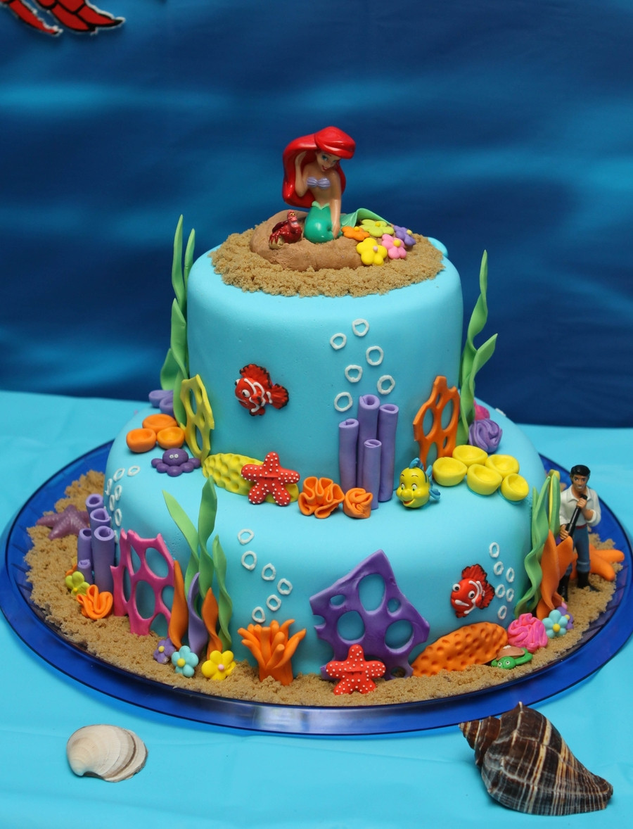 Ariel Birthday Cake
 Under The Sea ariel Birthday Cake CakeCentral