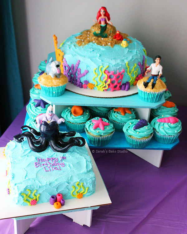 Ariel Birthday Cake
 Little Mermaid Cakes & Cupcakes Sarah s Bake Studio