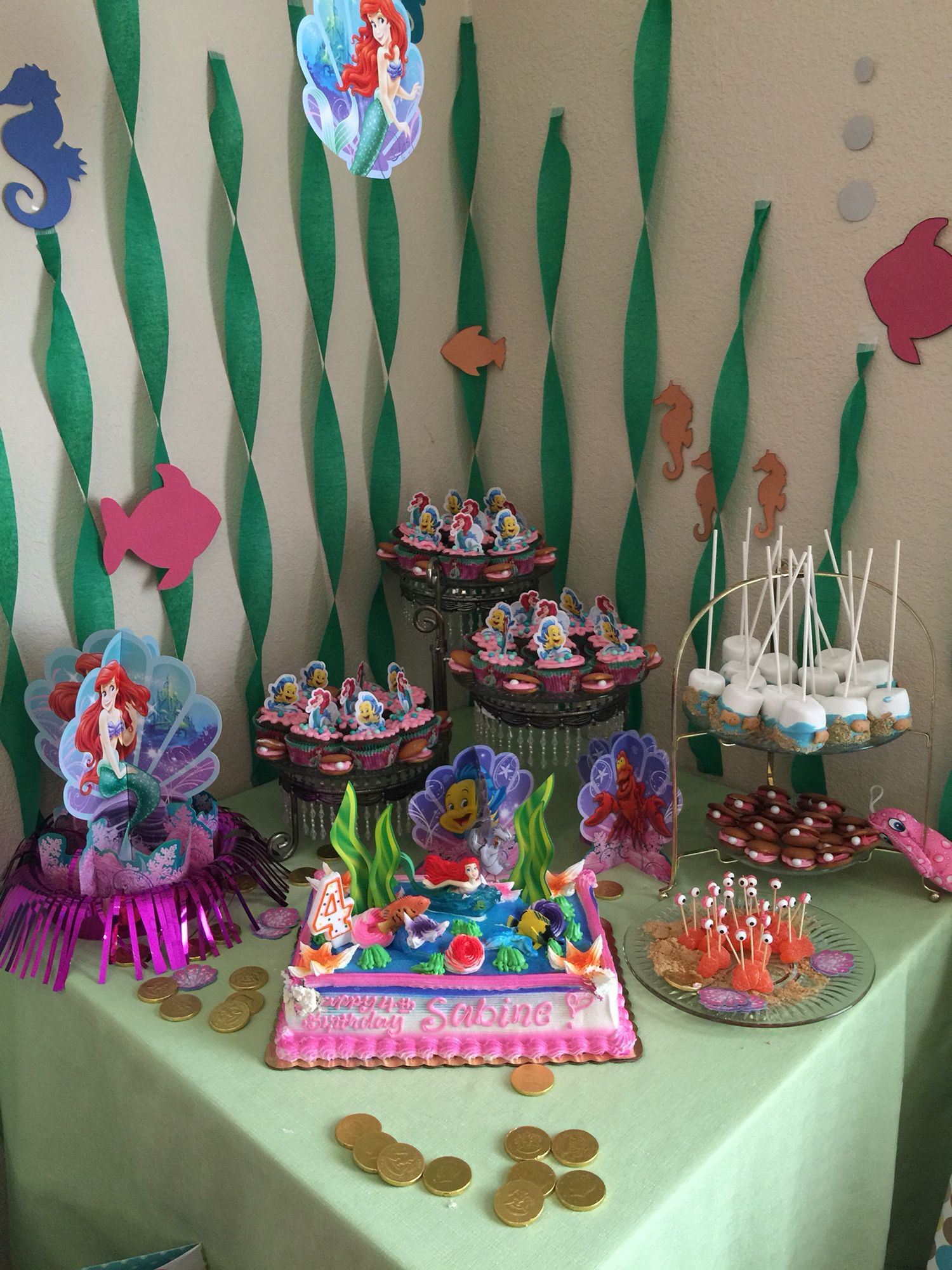 Ariel Little Mermaid Birthday Party Ideas
 Little mermaid theme kids birthday party