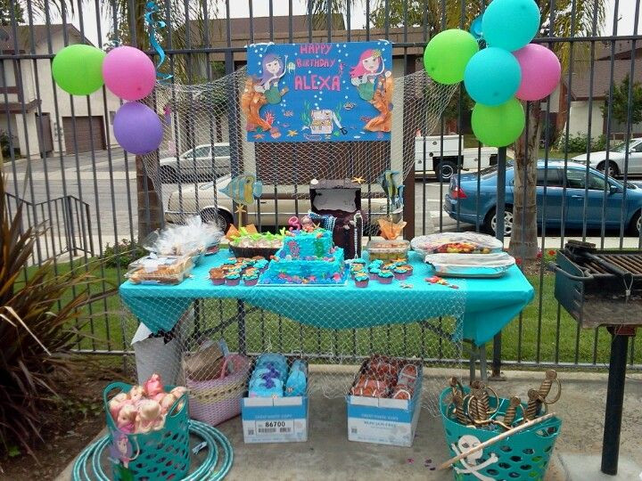 Ariel Pool Party Ideas
 Mermaid pool party