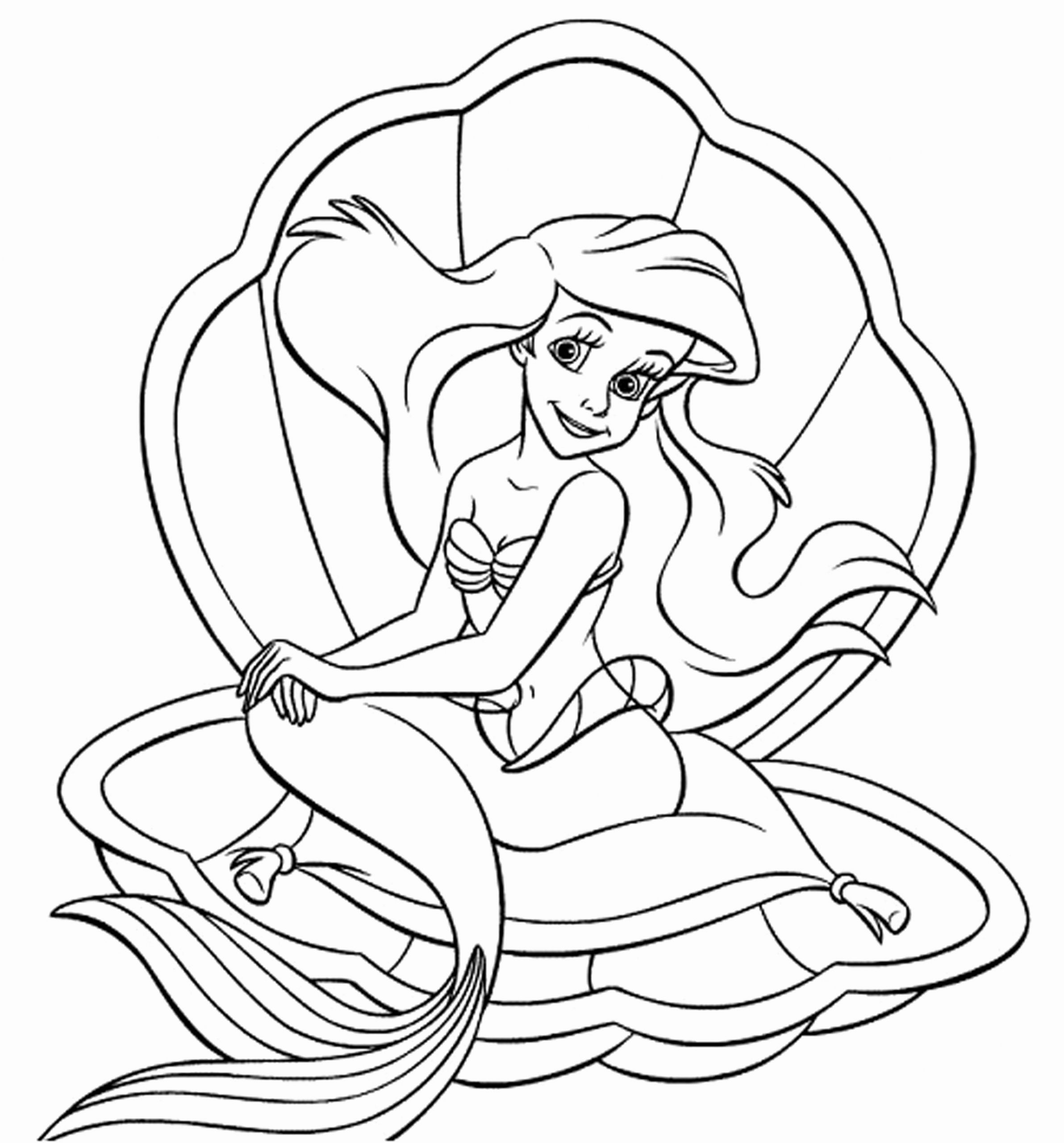 Ariel Printable Coloring Pages
 Baby Ariel Coloring Pages at GetColorings