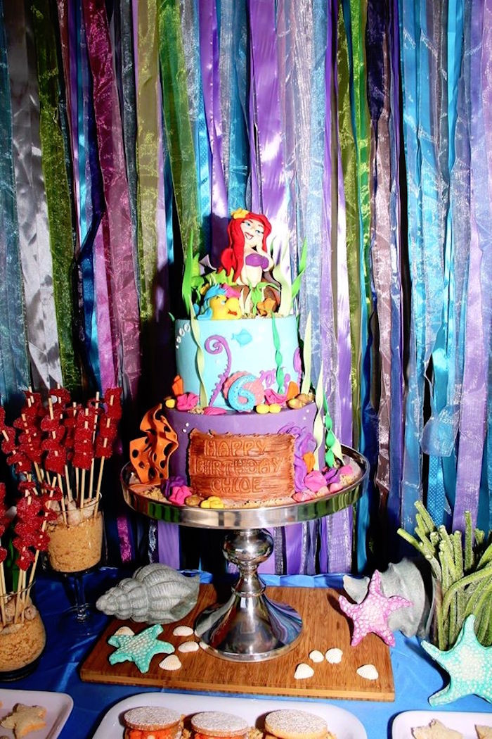 Ariel The Little Mermaid Birthday Party Ideas
 Kara s Party Ideas Ariel The Little Mermaid Birthday