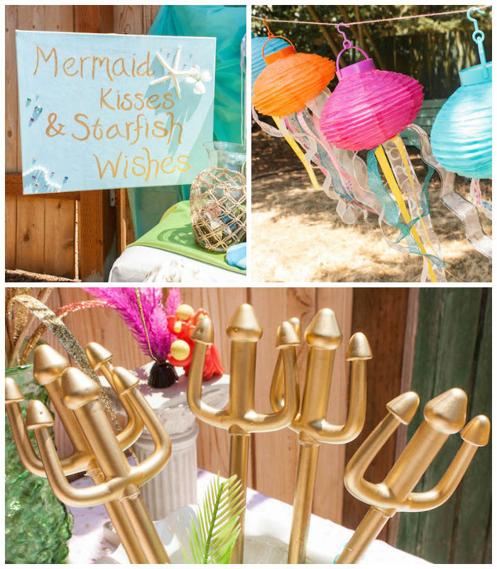 Ariel The Little Mermaid Birthday Party Ideas
 Kara s Party Ideas Little Mermaid Themed Birthday Party