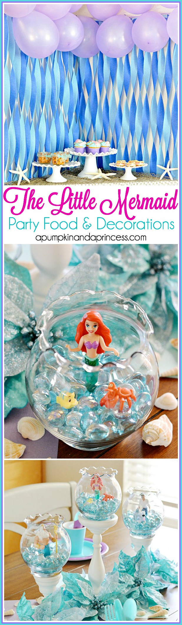 Ariel The Little Mermaid Birthday Party Ideas
 The Little Mermaid Party A Pumpkin And A Princess