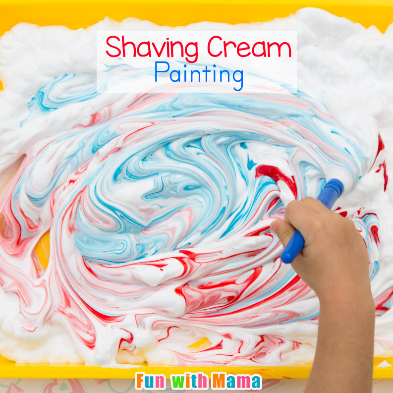 Art Activity For Preschoolers
 Shaving Cream Painting Process Art for Preschoolers Fun
