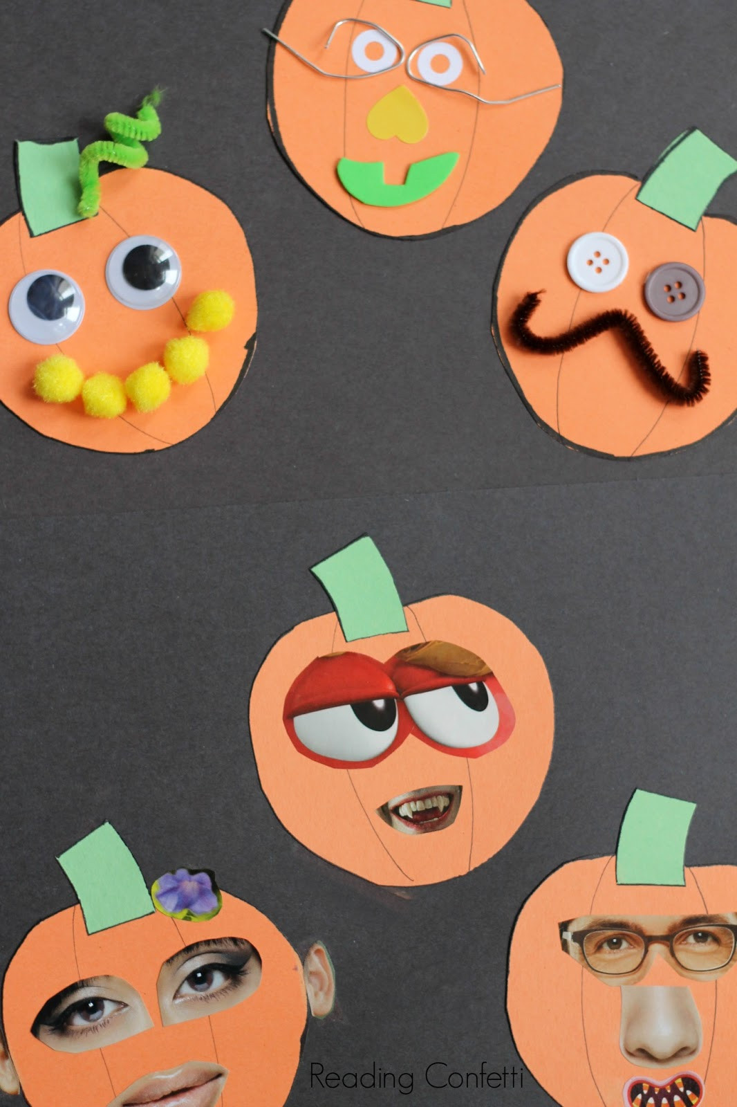 Art Activity For Preschoolers
 Jack o Lantern Collages Preschool Craft Reading Confetti