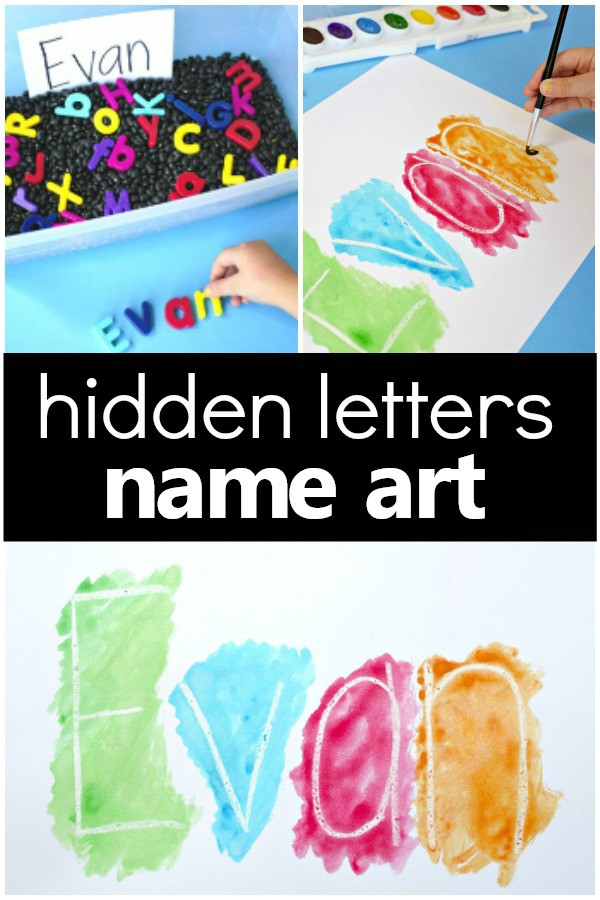 Art Activity For Preschoolers
 Hidden Name Art Preschool Name Activity Fantastic Fun