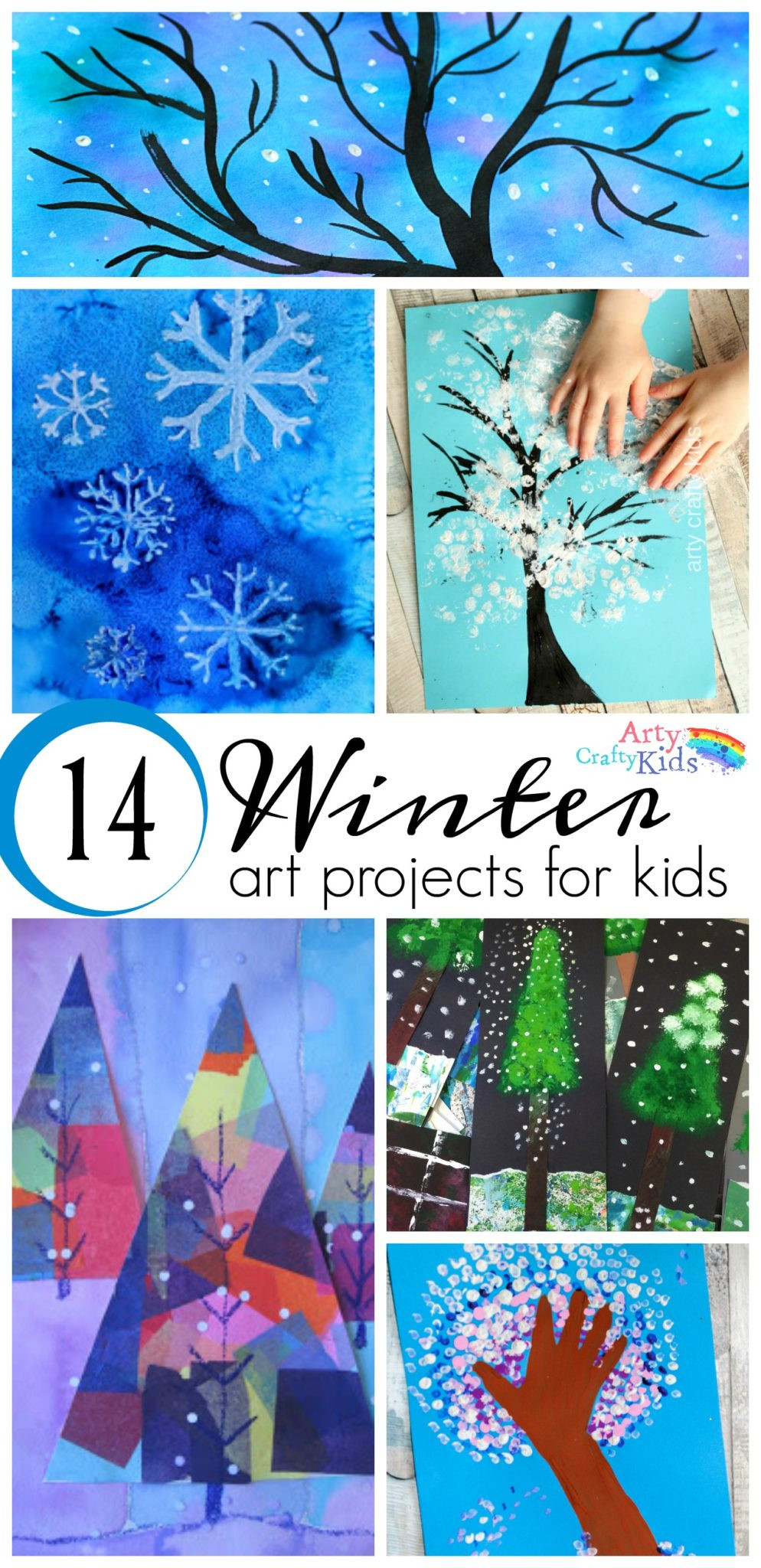 Art Crafts For Toddlers
 14 Wonderful Winter Art Projects for Kids Arty Crafty Kids