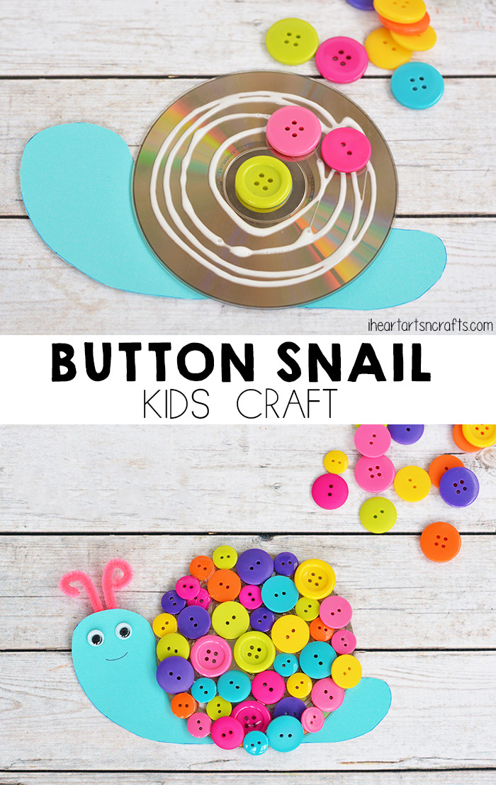 Art Crafts For Toddlers
 Button Snail Craft For Kids I Heart Arts n Crafts