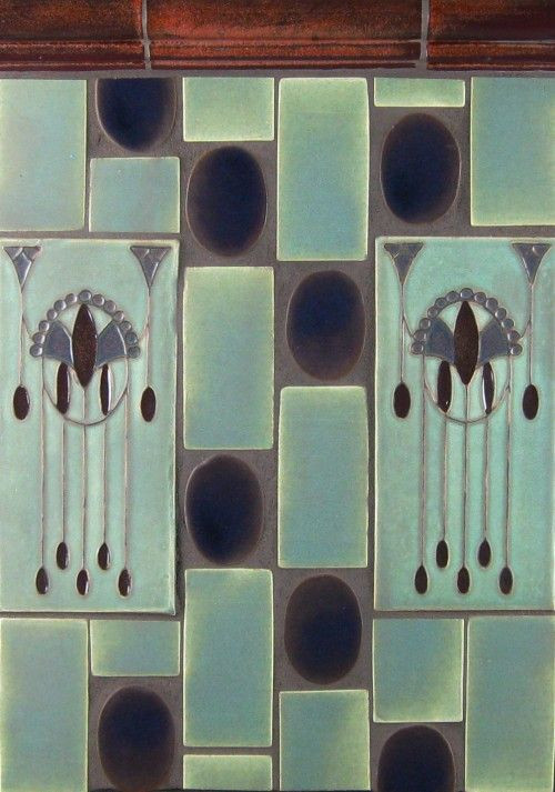 Art Deco Kitchen Tile
 Art deco Handmade tile for the kitchen With images