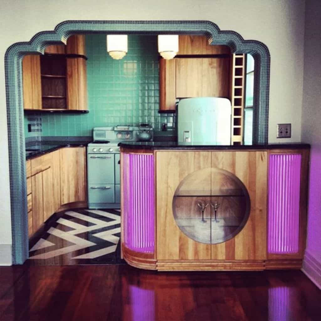 Art Deco Kitchen Tile
 Art Deco Kitchen With Ceramic Tiles Creating The Elegant