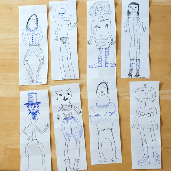 Art Games For Adults
 The bination Man or Exquisite Corpse Drawing Game