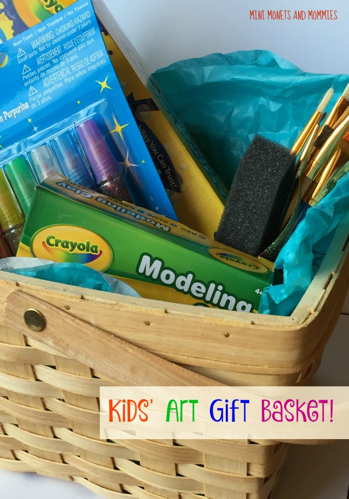 Art Gift For Kids
 Mini Monets and Mommies Kids Art Supply Gift Basket