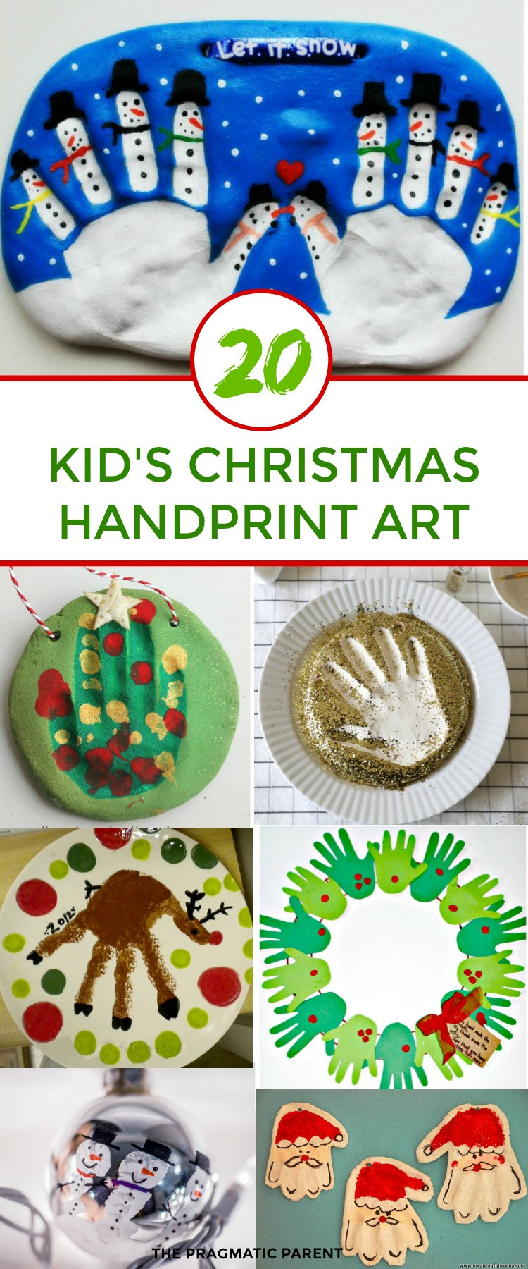 Art Gift For Kids
 20 Fun & Easy Christmas Handprint Art for Kids