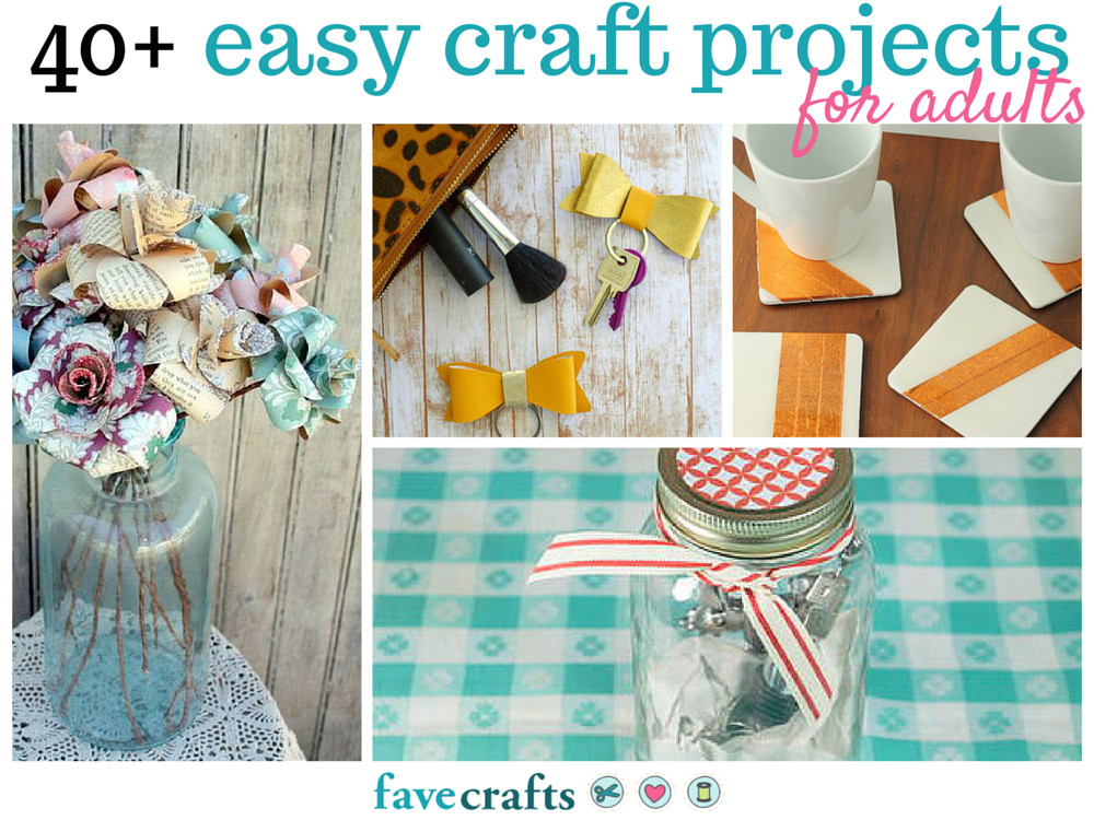 Art Project Ideas For Adults
 44 Easy Craft Projects For Adults
