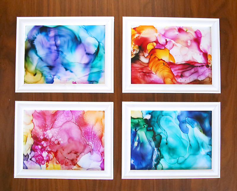 Art Project Ideas For Adults
 How to make gorgeous fired alcohol ink art it s so easy