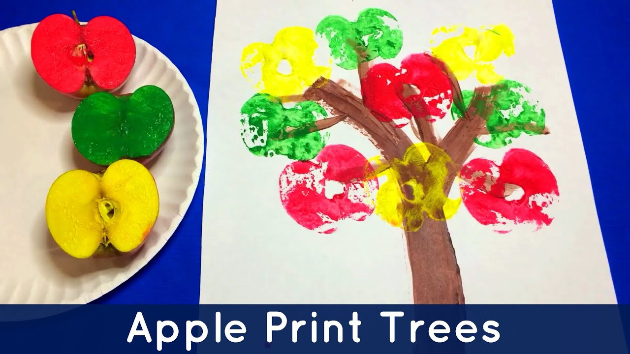 Art Project Ideas For Preschoolers
 Apple Print Trees Preschool and Kindergarten Art Project