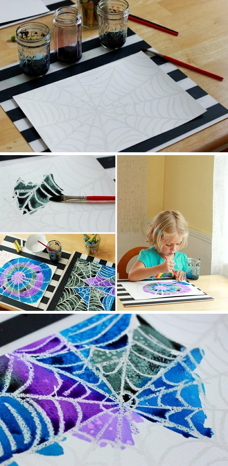 Art Project Ideas For Toddlers
 Spider Web Art Project A Simple and Beautiful