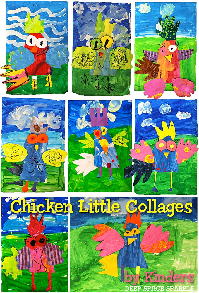 Art Projects For Little Kids
 Chicken Little & Henny Penny Art Project Deep Space Sparkle