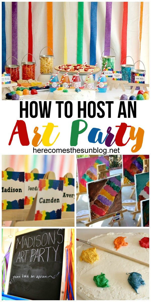 Art Themed Party For Adults
 How to Host an Art Birthday Party