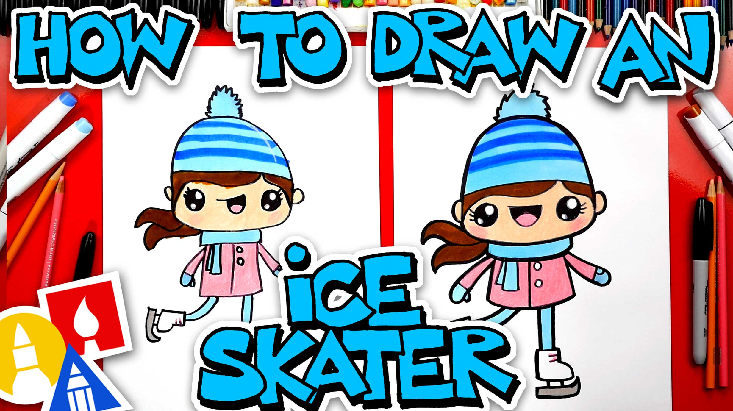 Art Things For Kids
 How To Draw An Ice Skater Art For Kids Hub